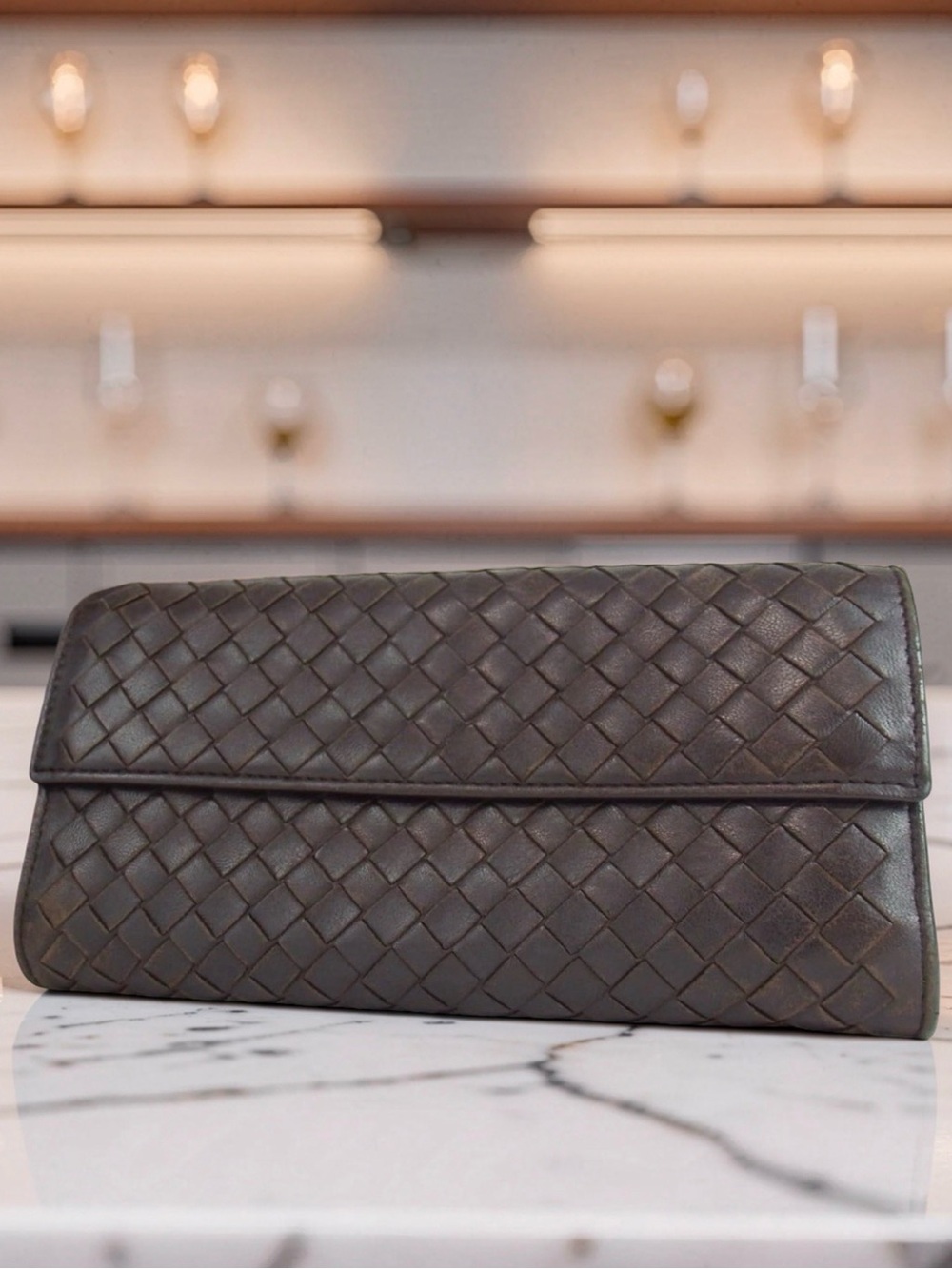 Bottega Veneta Intrecciato Leather Continental Wallet